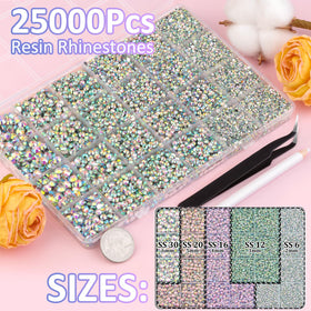 Close-up of TINKRSTUFF AB resin gem texture highlighting long-lasting sparkle