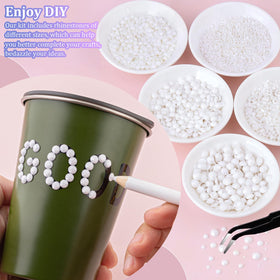 TINKRSTUFF tweezers pickup pen and B7000 glue showing precise application
