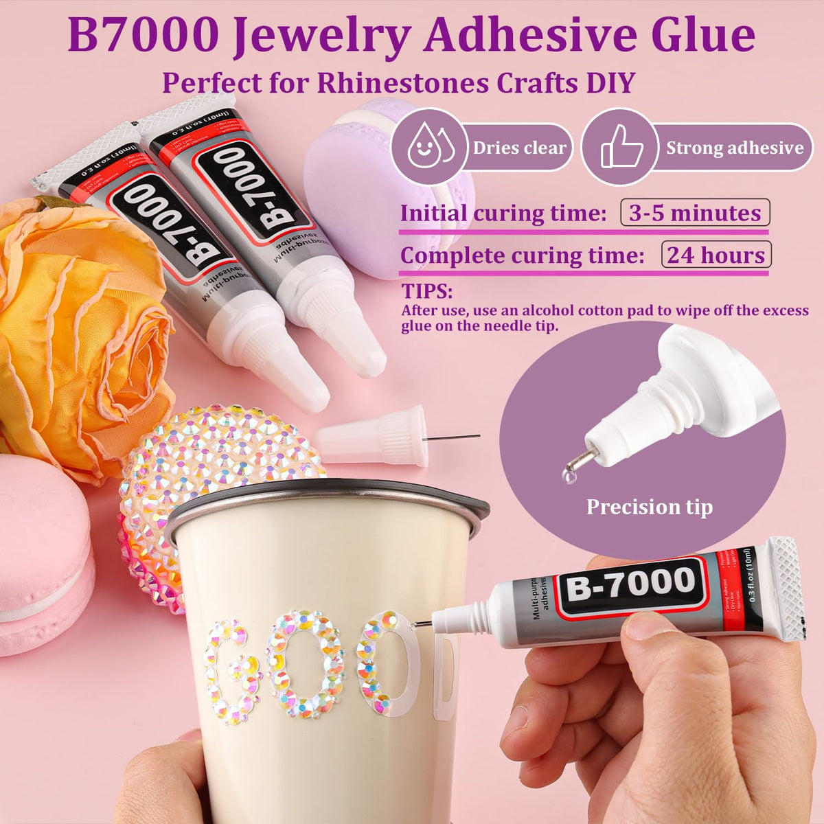 TINKRSTUFF tweezers and pickup pen detail for precise gem placement