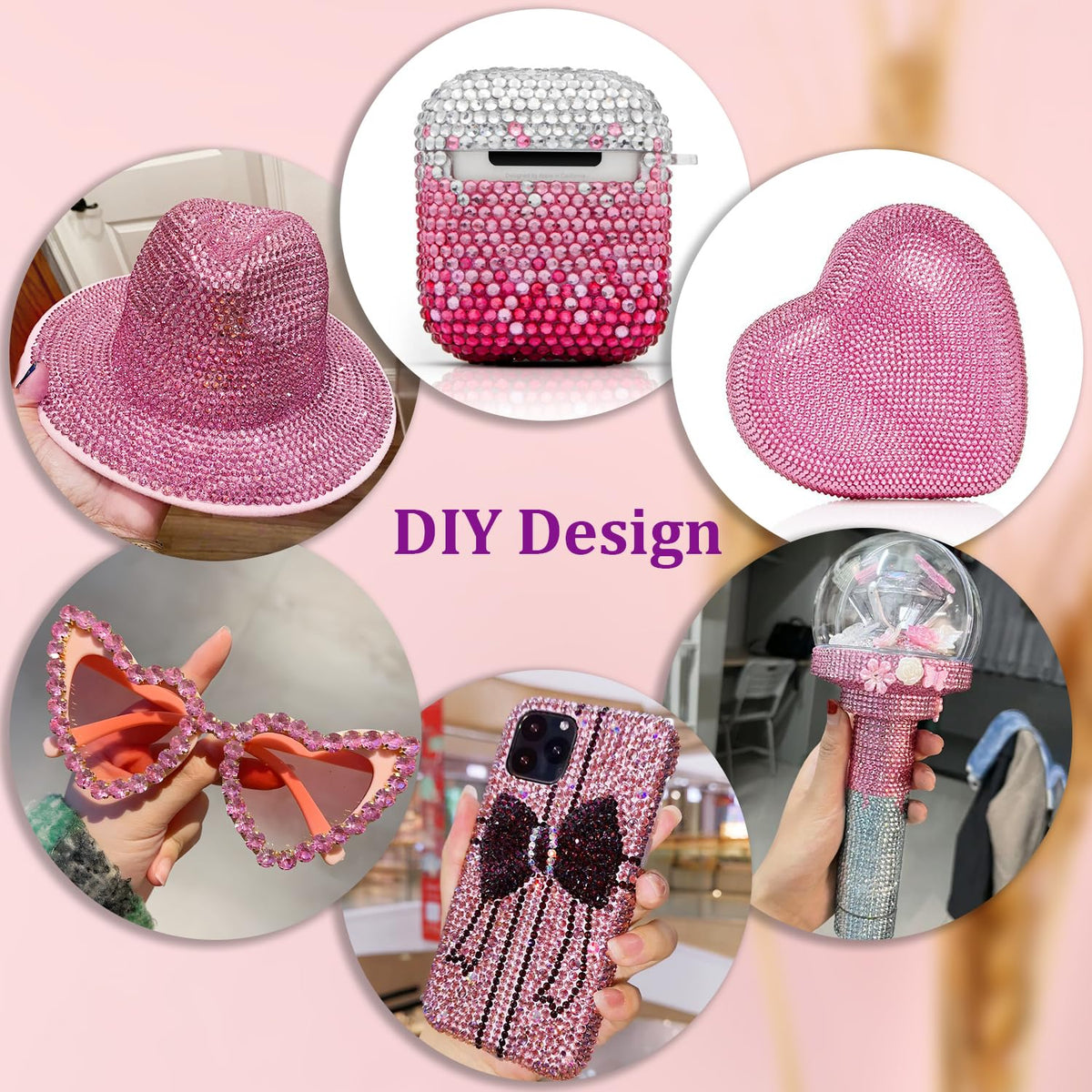 TINKRSTUFF tweezers and pickup pen positioning a rhinestone for precise craft placement