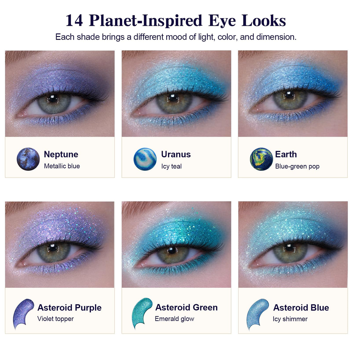 Tintark fingertip pressing pigment onto lid for concentrated metallic finish