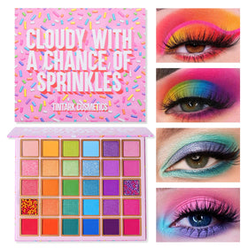 Tintark palette front open showing 30 shades and mirror, versatile color options