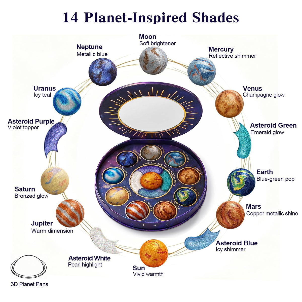 Tintark flat layout of shades showcasing color range for versatile looks