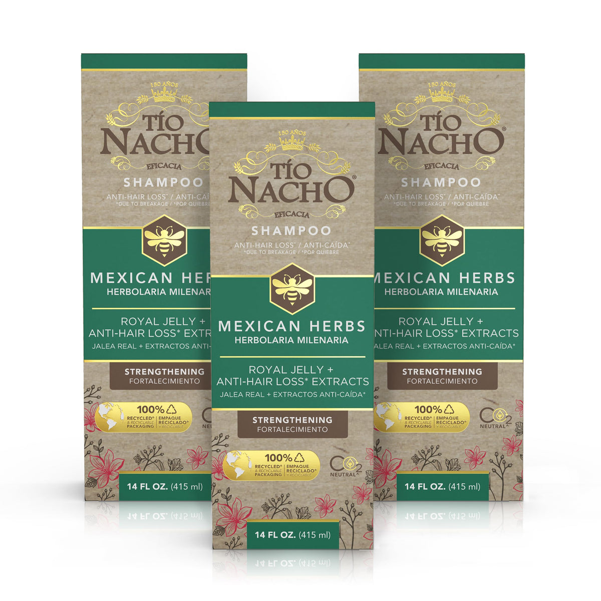 Tio Nacho front packaging showing 14 fl oz bottle and herbal branding benefits
