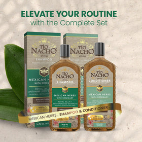 Tío Nacho before and after hair visual showing improved manageability and shine