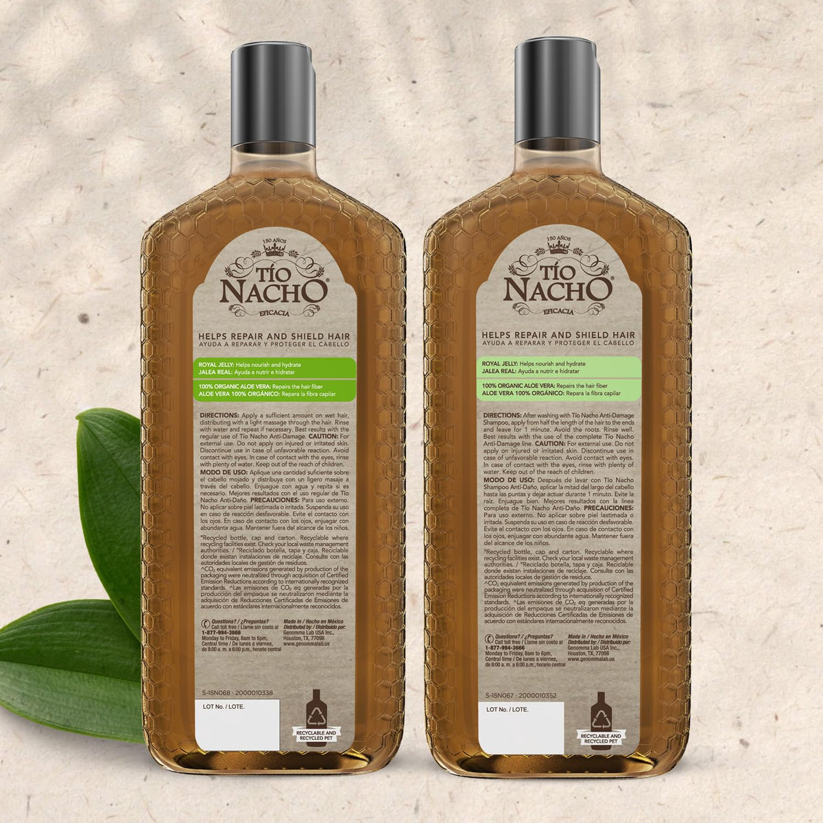 Tio Nacho duo styled on bathroom shelf for everyday haircare routine