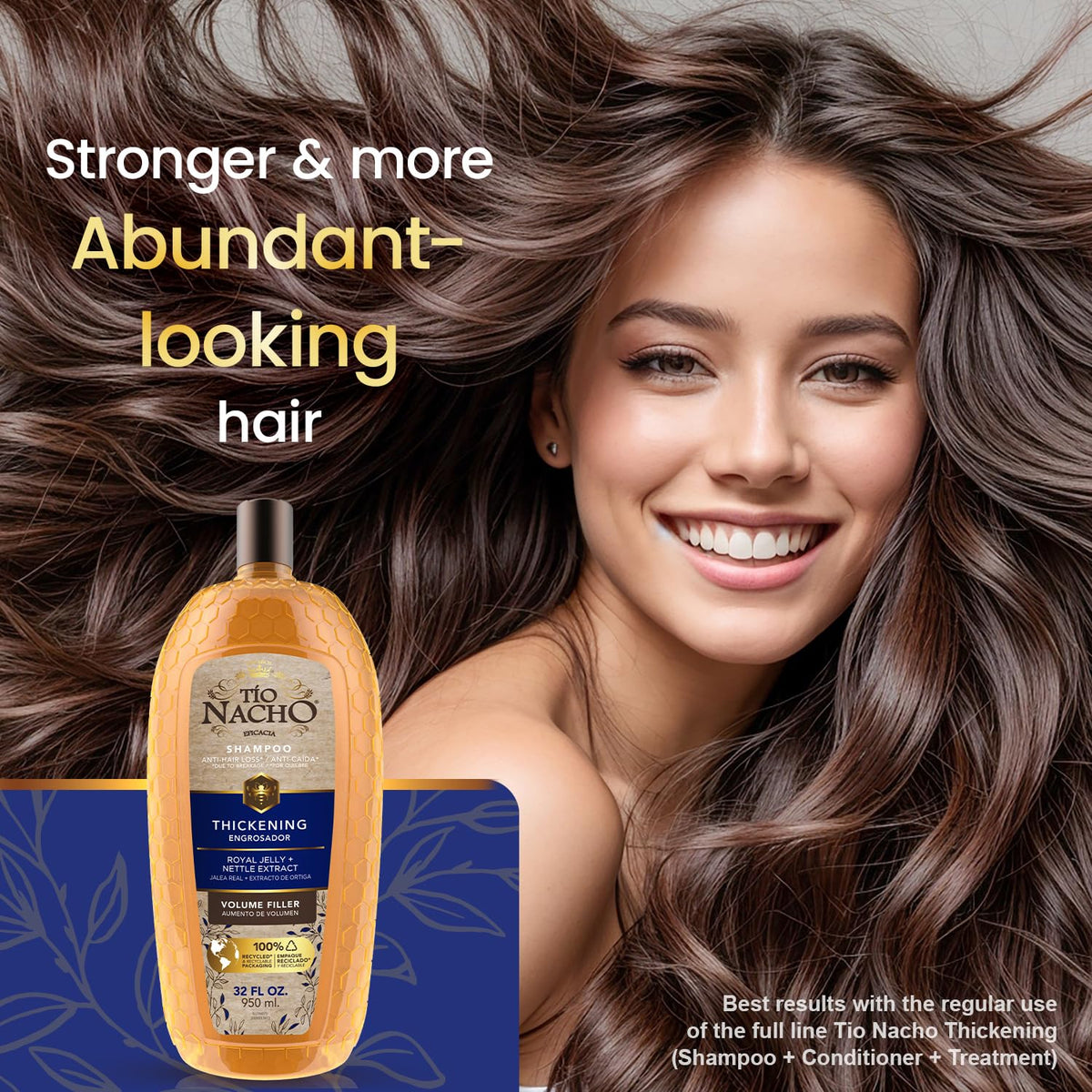 Tio Nacho pump dispensing shampoo foam for easy daily use benefit