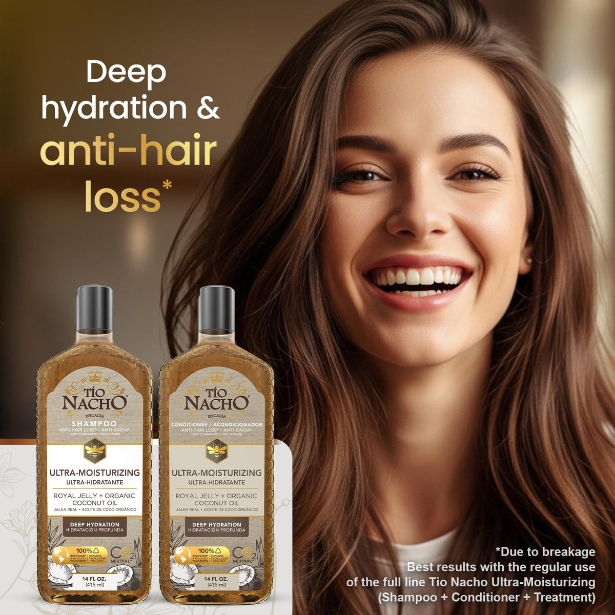 Tio Nacho shampoo lather texture showcasing gentle cleansing benefit