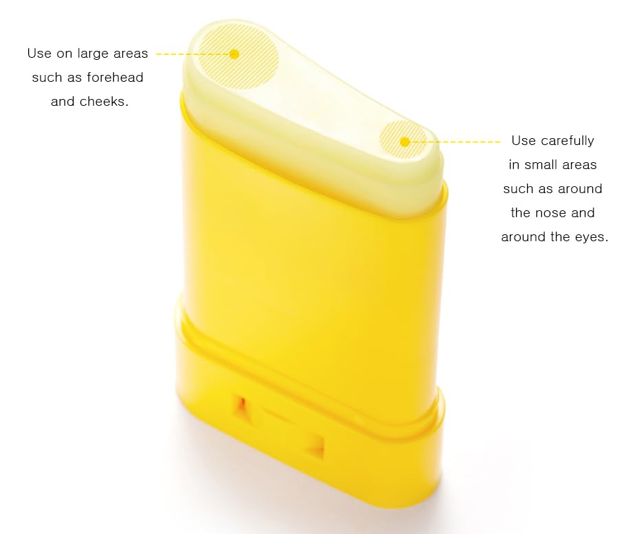 Tipiak sun stick held in hand to show 24g compact travel-friendly size