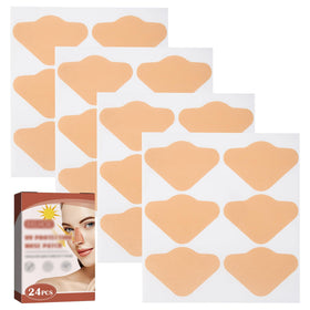 Tipuuz front packaging displaying 24 beige nose sun patches and benefits