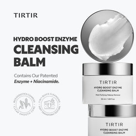 TIRTIR balm melted on fingertip demonstrating easy makeup dissolving