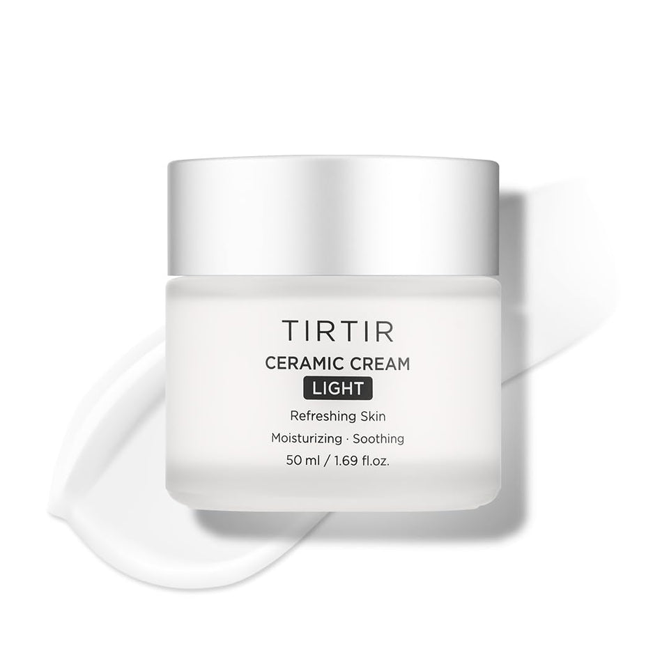 TIRTIR jar front view showing label and elegant packaging, highlighting moisturization