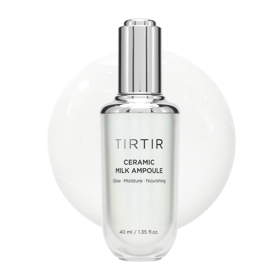 TIRTIR Ceramic Milk Ampoule front bottle showing sleek packaging and hydration benefit
