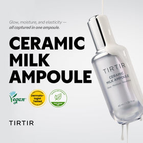 TIRTIR creamy serum texture close-up highlighting lightweight, non-greasy feel