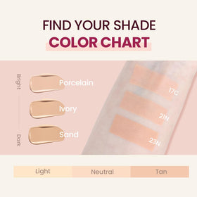 TIRTIR compact held in hand showing size for on-the-go touch ups