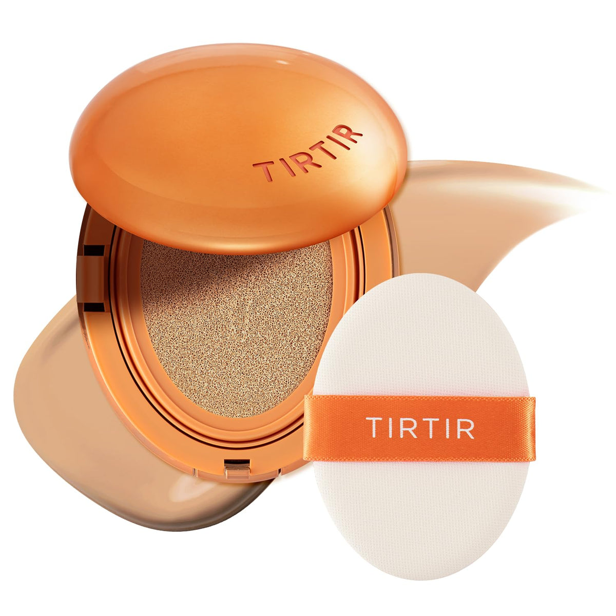 TIRTIR compact front view showing sleek design and portability benefit