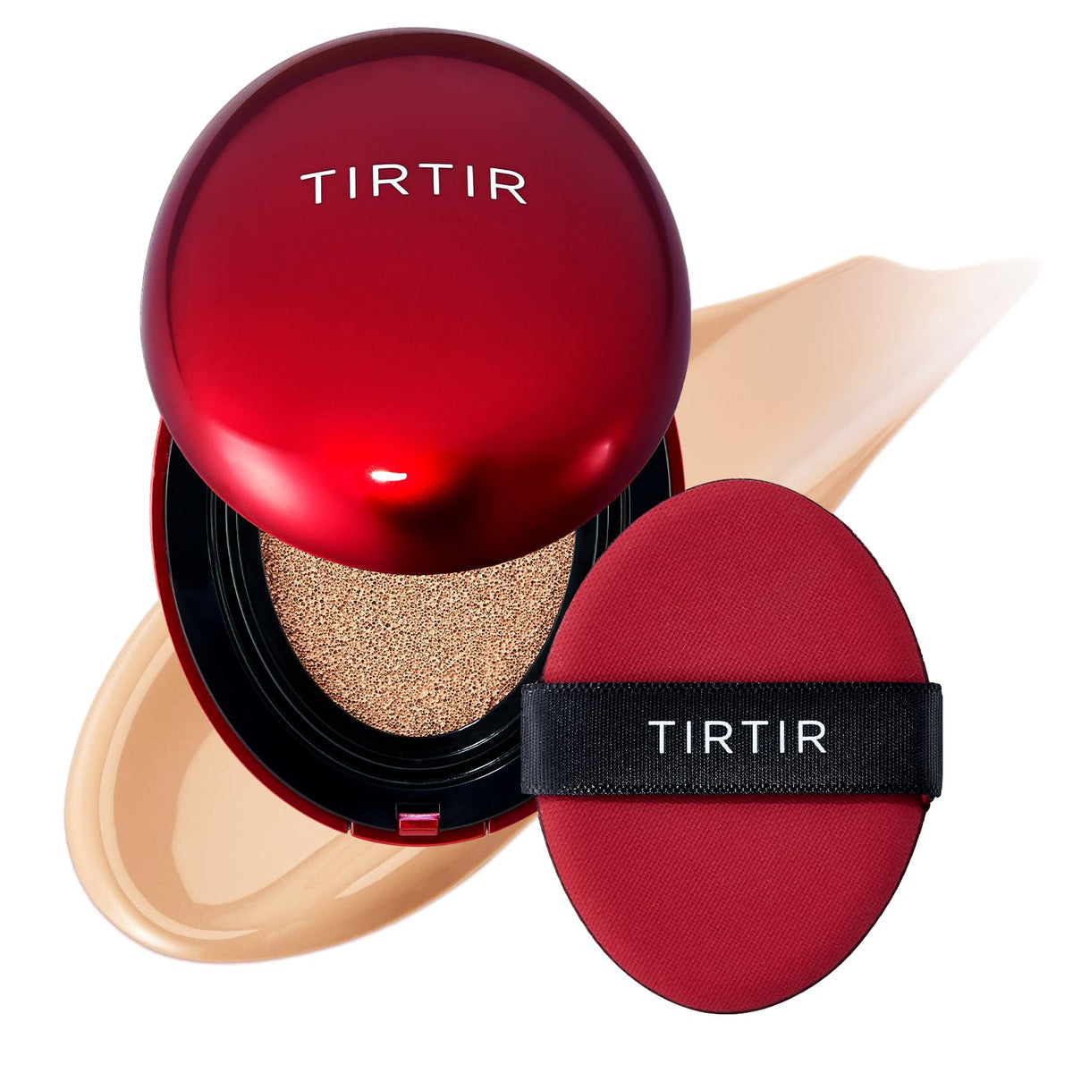 TIRTIR cushion front packaging showing shade and compact for quick selection