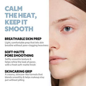 TIRTIR primer paired with foundation showing improved makeup adhesion