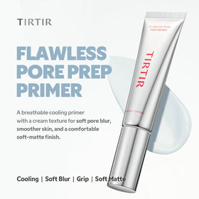 TIRTIR pump dispensing primer demonstrating precise amount and hygienic use