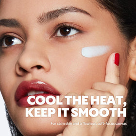 TIRTIR texture close-up of primer displaying cooling gel-cream finish smoothness