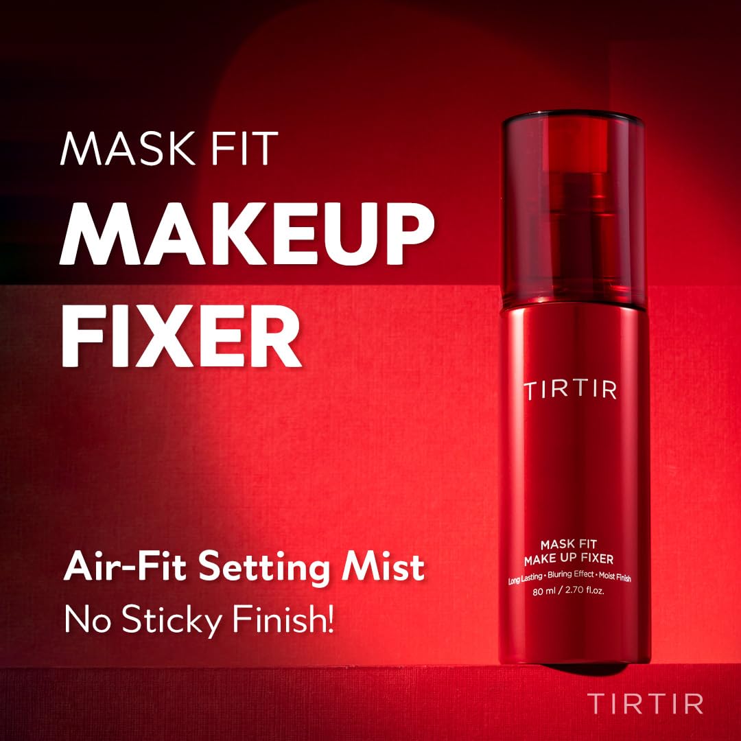 TIRTIR nozzle close-up demonstrating fine mist spray for even application