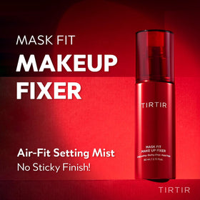 TIRTIR nozzle close-up demonstrating fine mist spray for even application