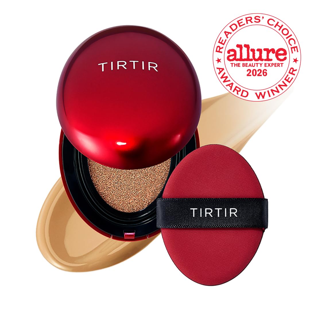 TIRTIR open compact with puff showing easy application and precise blending