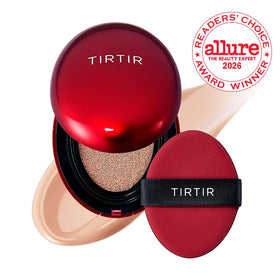 TIRTIR cushion open with sponge and product pan showing easy application