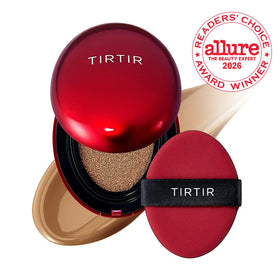 TIRTIR open cushion with puff demonstrating easy, even product pick-up
