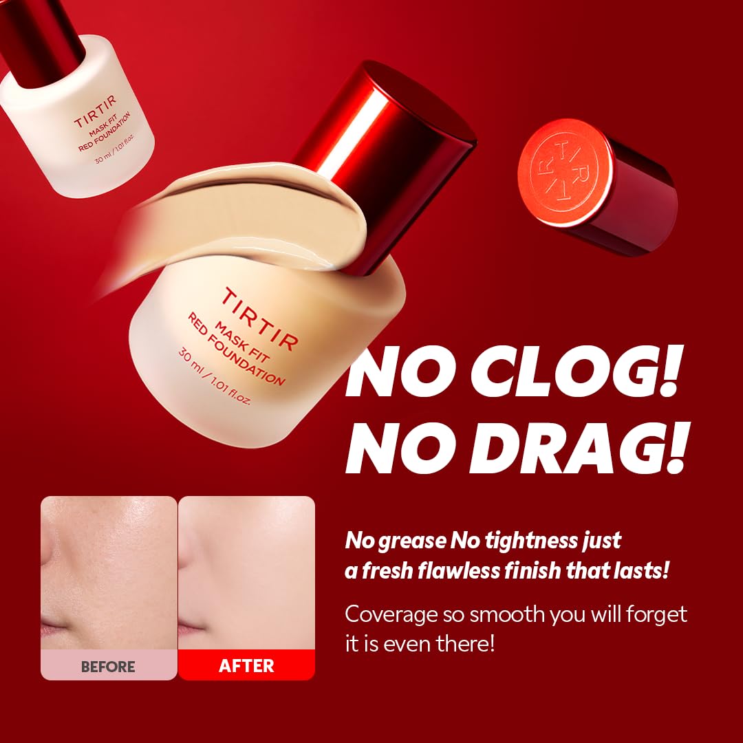 TIRTIR swatches on arm showing range and true-to-skin vanilla shade