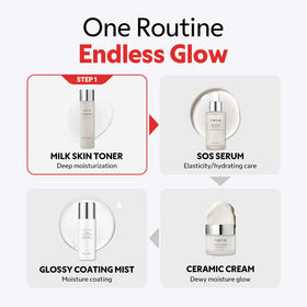 TIRTIR on bathroom shelf in routine setting promoting daily regimen