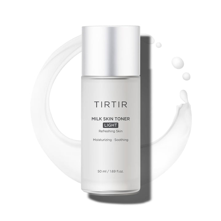 TIRTIR front bottle view showing clean vegan toner packaging benefit hydration