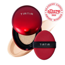 TIRTIR mini cushion opened with applicator demonstrating easy application benefit