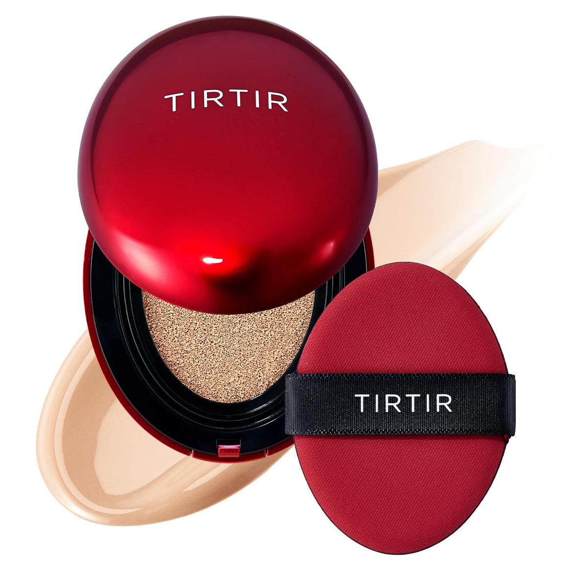 TIRTIR mini compact front view showing portable design and easy carry benefit