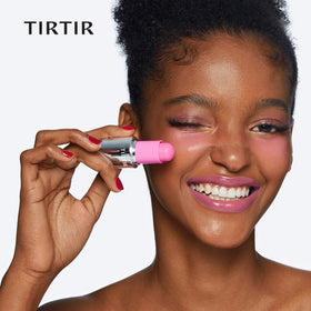 TIRTIR Mood Glider with cap removed revealing creamy stick tip for easy application