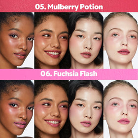 TIRTIR cheek blend demonstration displaying seamless blending and glow