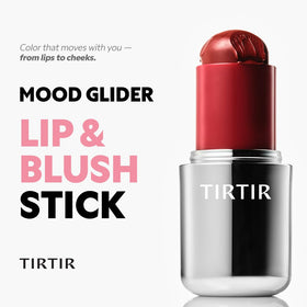 TIRTIR Mood Glider close-up texture swatch showing smooth blendable finish benefit