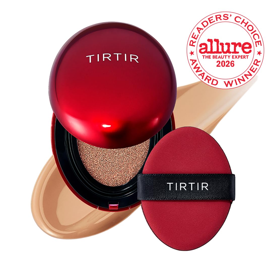 TIRTIR open cushion top view with soaked sponge and even coverage benefit