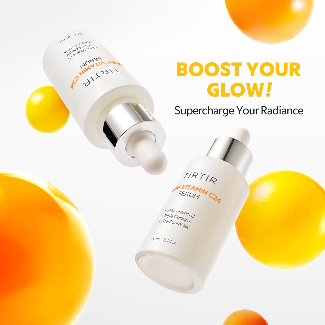 TIRTIR serum texture on fingertip demonstrating lightweight absorption benefit
