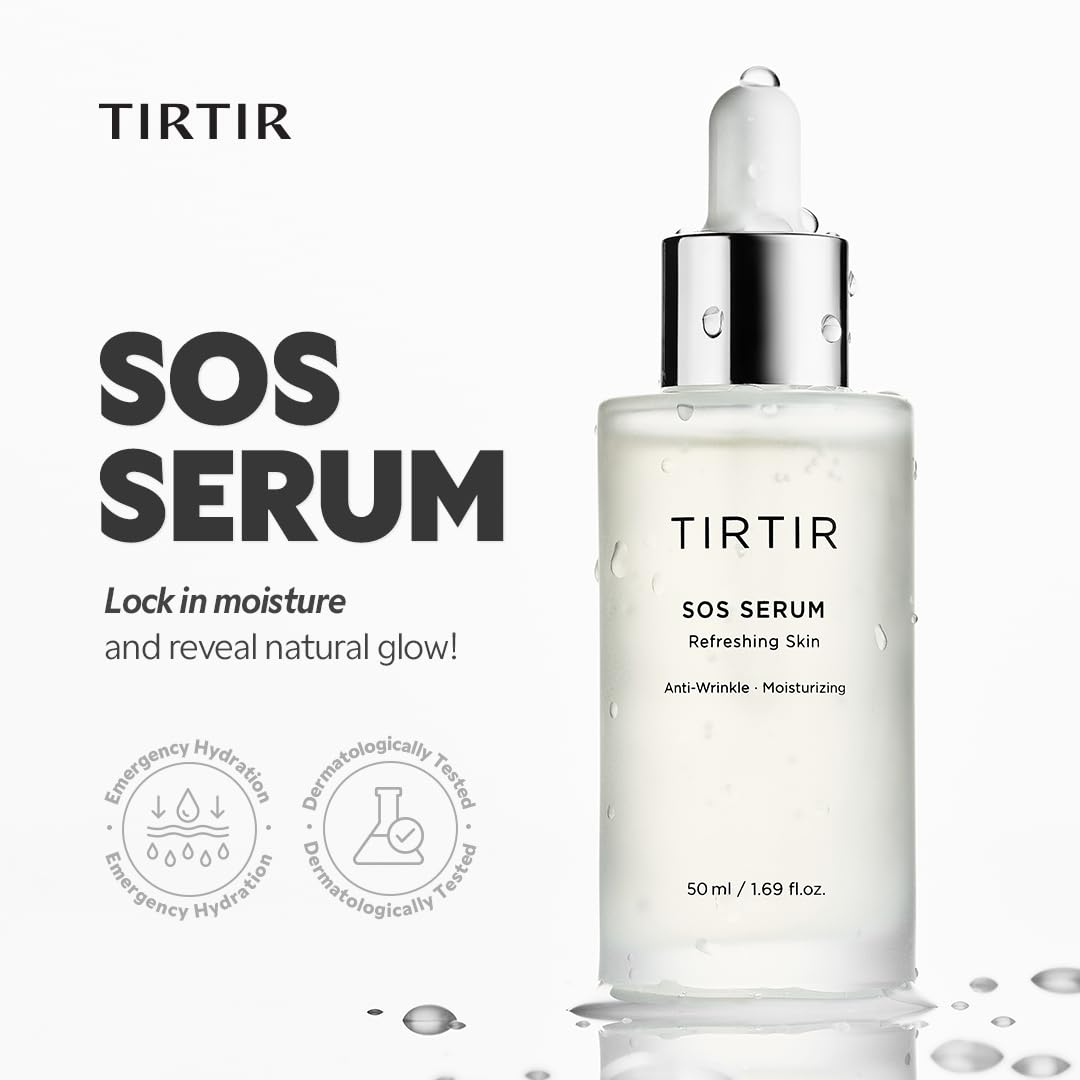 TIRTIR serum texture close-up highlighting lightweight, non-sticky finish