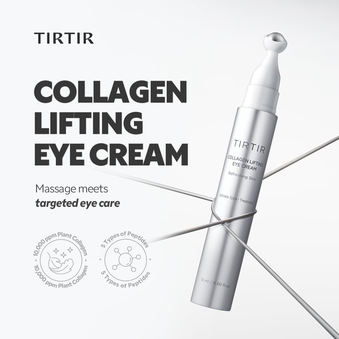 TIRTIR cream texture swatch showing hydrating, non-greasy finish