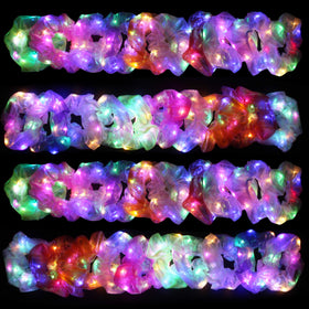 TIZAPIB front packaging showing 40 neon LED scrunchies, bright party-ready accessory