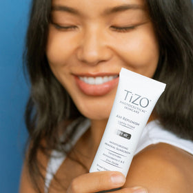 TIZO AM Replenish light tint swiped on arm demonstrating even tone and natural coverage