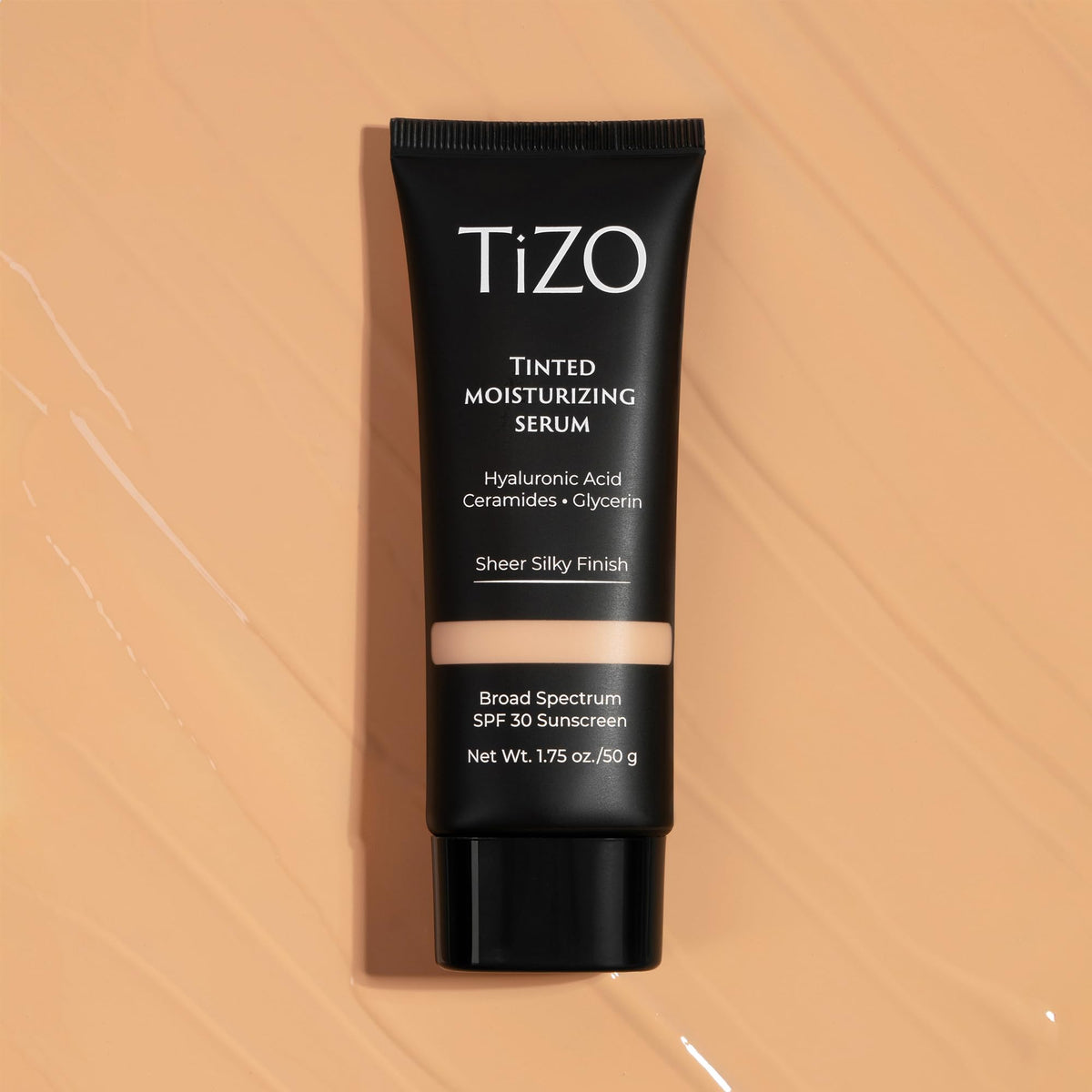 TIZO swatch of light-medium shade on arm demonstrating natural-blend benefit