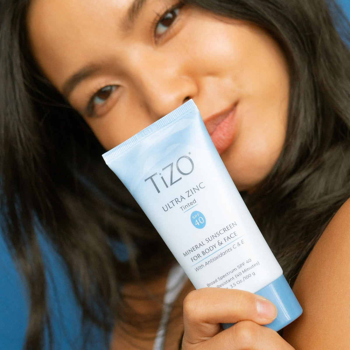 TIZO product label showing zinc oxide concentration and ingredients