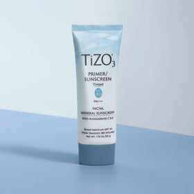 TIZO TiZO3 tinted swatch on wrist showing sheer even tint