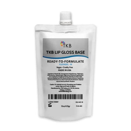 TKB Trading jar front view showing label and 15 ounce size, clear professional base