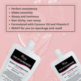 TKB Trading base mixed with pigment demo showing even color dispersion and vibrant payoff