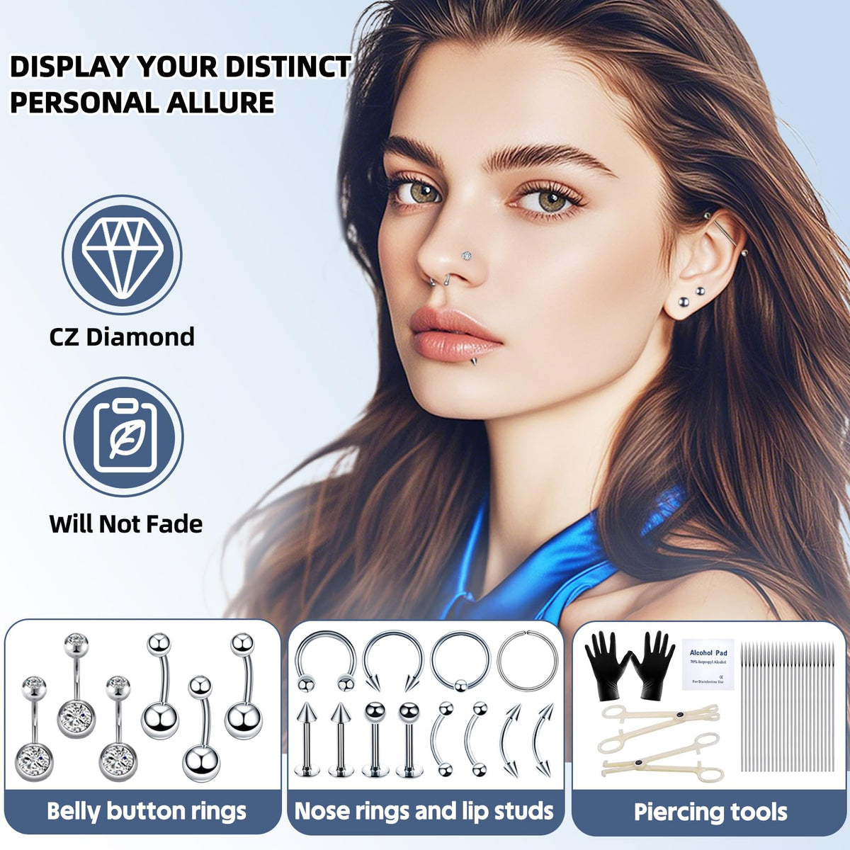 TKKUY 316L stainless jewelry selection highlighting durable corrosion-resistant pieces