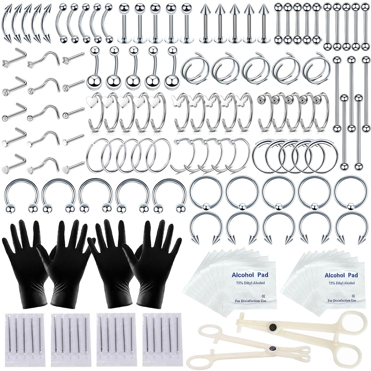TKKUY front packaging showing organized 154-piece kit and contents for convenience